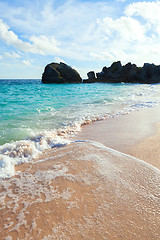 Image showing Warwick Long Bay Beach Bermuda