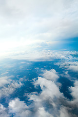 Image showing Cloudy Skies Aerial View