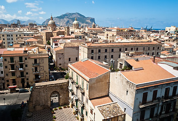 Image showing View of Palermo with old houses and monuments