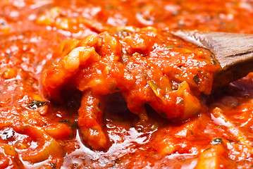 Image showing italian amatriciana sauce