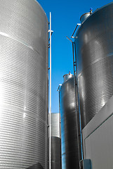 Image showing industrial silos.detail