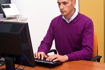 Image showing businessman in office