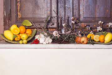 Image showing mediterranean fruits composition