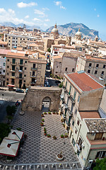 Image showing View of Palermo with old houses and monuments