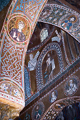 Image showing Mosaics from Cappella Palatina. The Palatine Chapel in the Norma