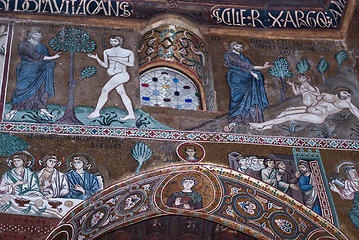 Image showing Mosaics from Cappella Palatina. The Palatine Chapel in the Norma