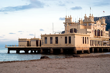 Image showing Charleston of Mondello on the beach. Palermo