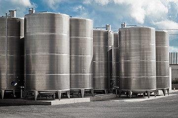 Image showing industrial silos 