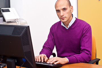 Image showing businessman in office