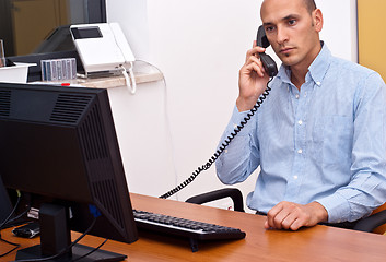 Image showing businessman in office