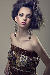 Image showing fashion hair young girl model
