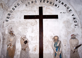 Image showing Catacombs of the Capuchins. Palermo