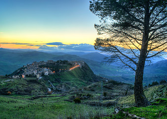 Image showing Town of Polizzi Generosa, in the province of palermo. sicily