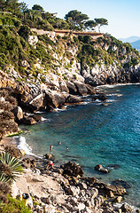 Image showing Francesi beach, mongerbino, Sicily