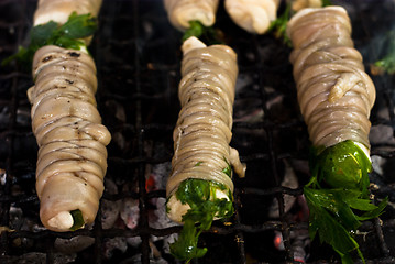 Image showing Stigghiole. Street food in Palermo