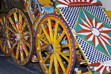 Image showing Old sicilian cart