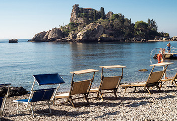 Image showing Isola Bella (Beautiful island) is a small island near Taormina