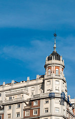 Image showing View of an old building in Madrid, Spain