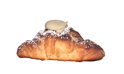 Image showing Fresh and tasty croissant
