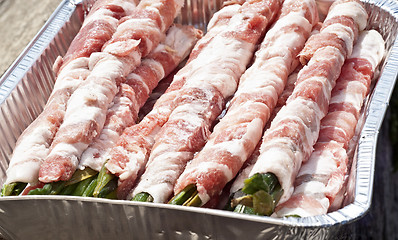 Image showing Mangia e bevi. typical street food in Palermo