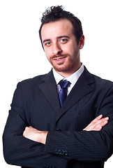 Image showing Portrait of a confident businessman with folded arms