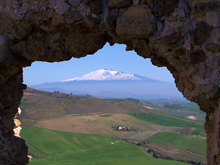 Image showing etna volcano, sicily