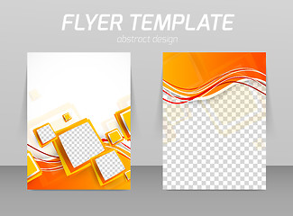 Image showing Abstract flyer template design