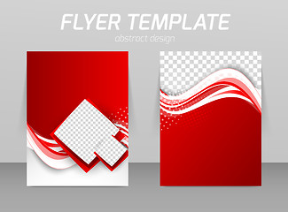 Image showing Abstract flyer template design