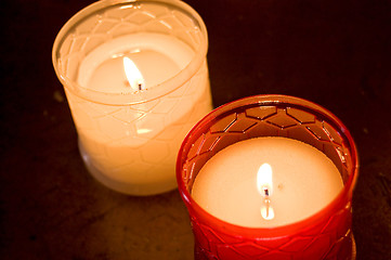 Image showing Wax candles