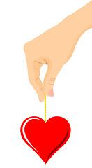 Image showing Heart in hand