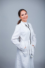 Image showing Doctor with stethoscope