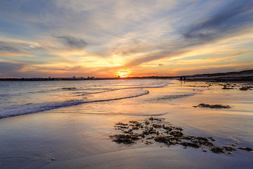 Image showing Sunset Greenhills Beach, Australia