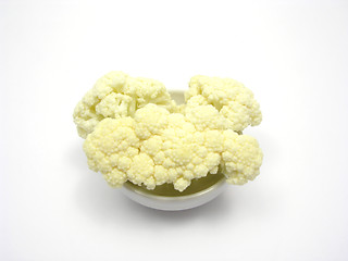 Image showing Cauliflower in a little bowl of chinaware