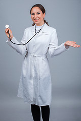 Image showing Doctor with stethoscope