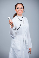 Image showing Doctor with stethoscope