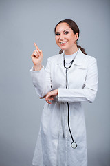 Image showing Doctor with stethoscope