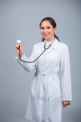 Image showing Doctor with stethoscope