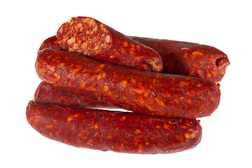 Image showing Sausages isolated on white background 