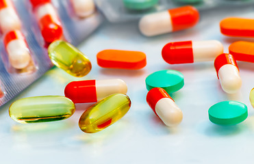 Image showing Drugs: tablets and capsules.