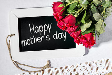 Image showing slate blackboard mothers day