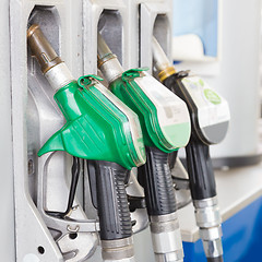 Image showing Fuel pump in a gas station.