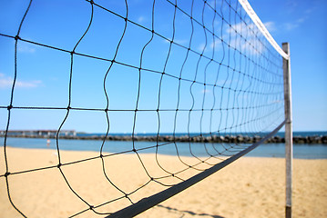 Image showing Volleyball net