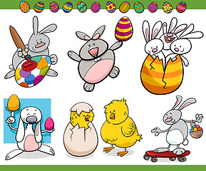 Image showing easter themes set cartoon illustration