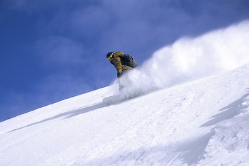 Image showing Snowboard freerider