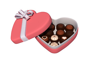 Image showing Valentine Heart Box