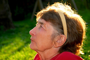 Image showing Elderly woman