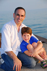 Image showing Father son pier