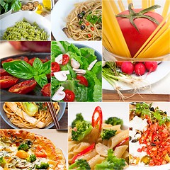 Image showing healthy Vegetarian vegan food collage