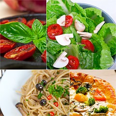 Image showing healthy Vegetarian vegan food collage