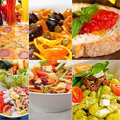 Image showing healthy Vegetarian vegan food collage